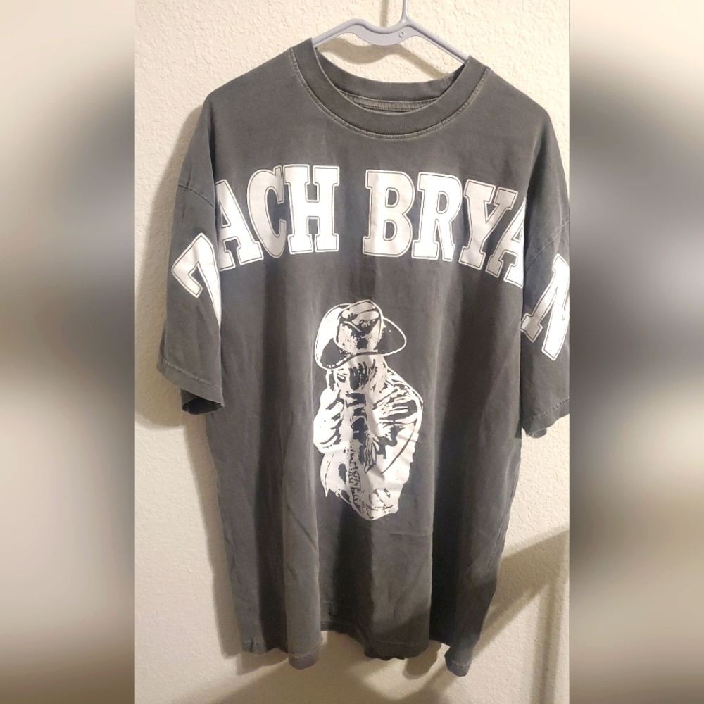 Zach Bryan Official Tour Merch Shirt Grey XL (unisex)